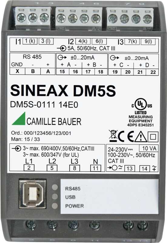 GMC-I SINEAX DM5S- 多功能测量传感器logo